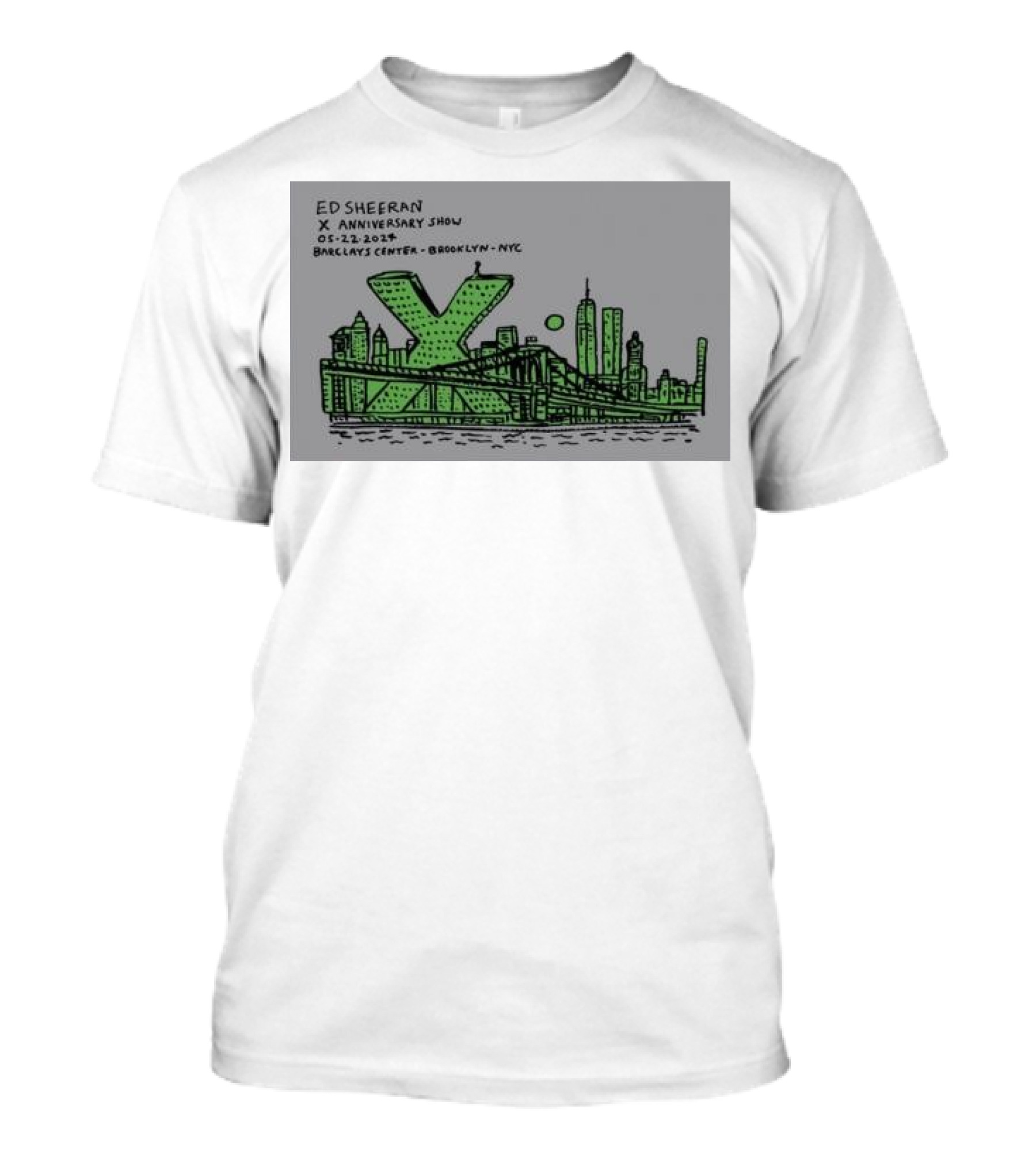 Ed Sheeran X Anniversary Show Barclays Center Brooklyn NYC May 22 T-Shirt