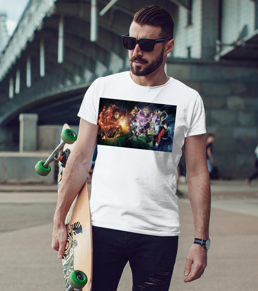 Demon Slayer Kimetsu No Yaiba Epic Hashira Training Battle Scene T-Shirt
