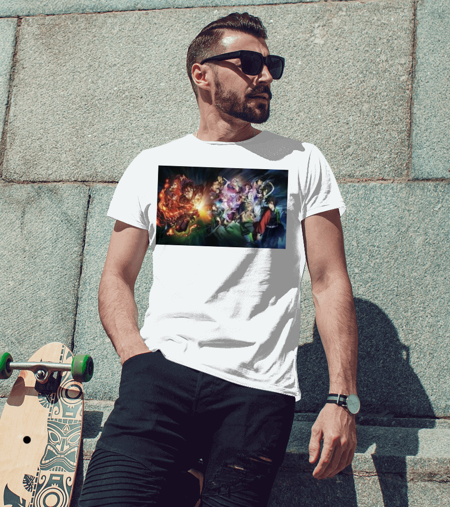 Demon Slayer Kimetsu No Yaiba Epic Hashira Training Battle Scene T-Shirt