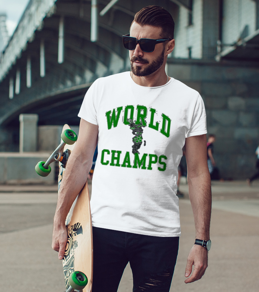 Bos World Champs Basketball Victory T-Shirt