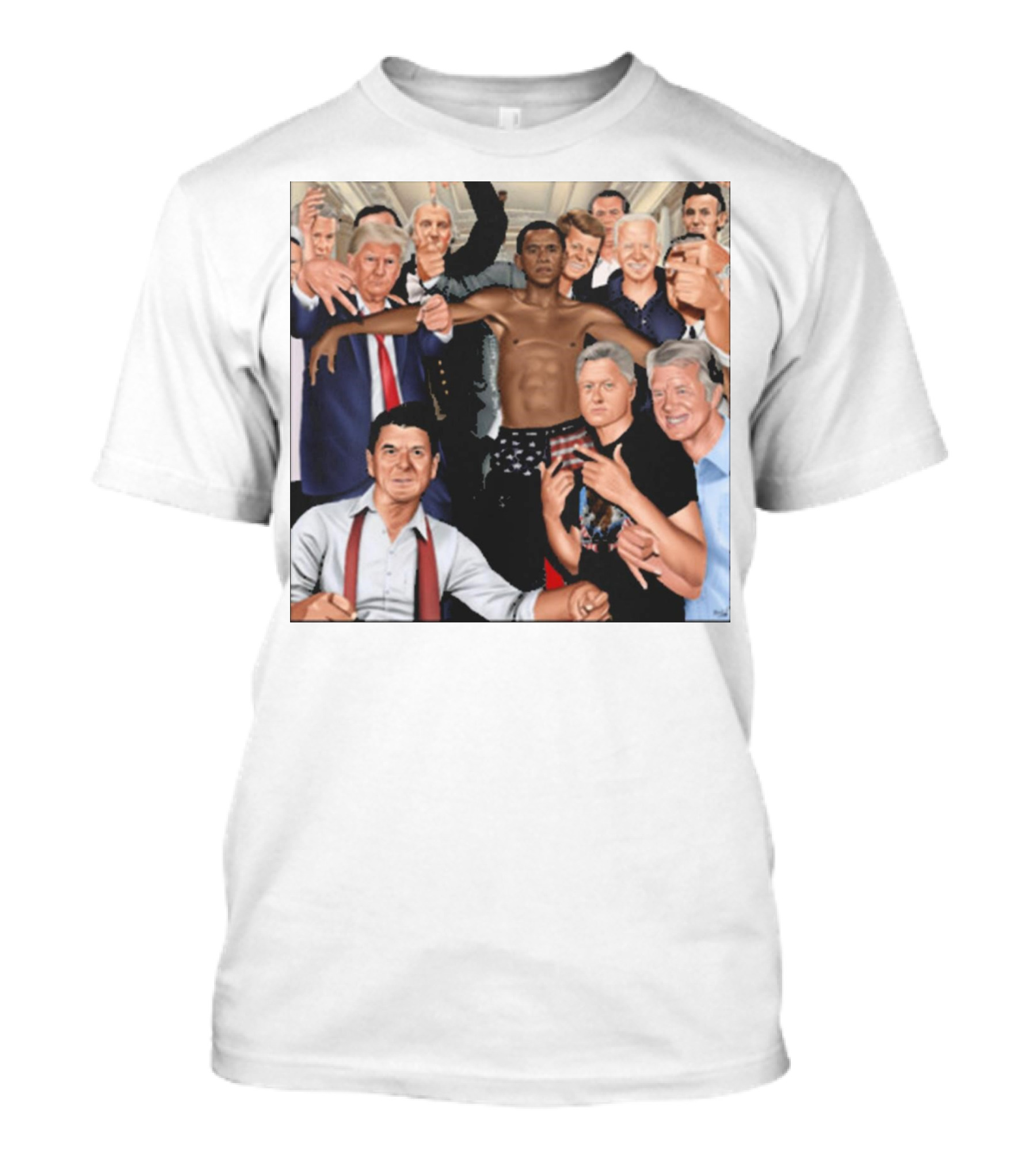 The Wright Artist Glory Boyz U.S. Political Leaders Group Photo T-Shirt