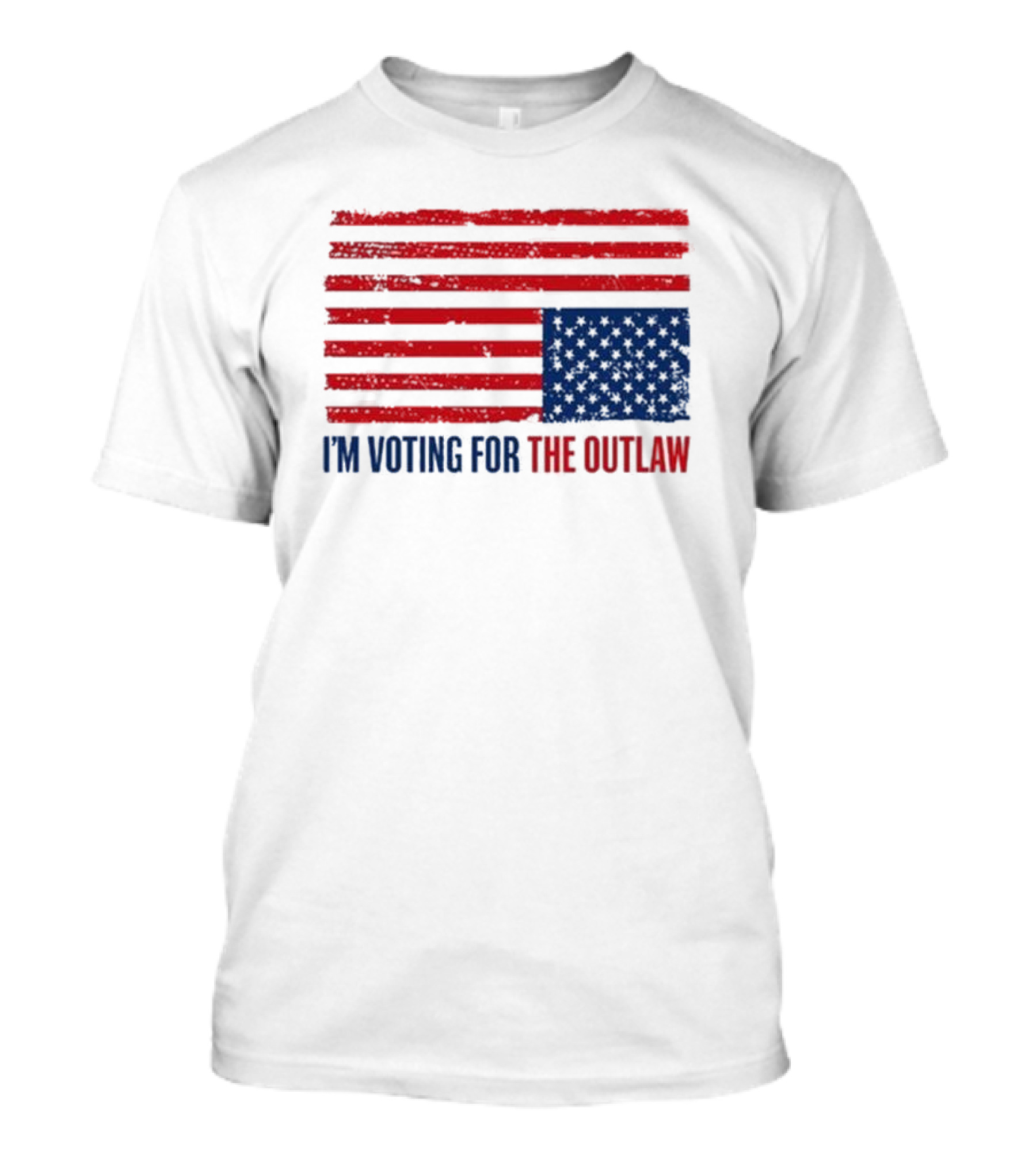 I'm Voting For The Outlaw American Flag T-Shirt