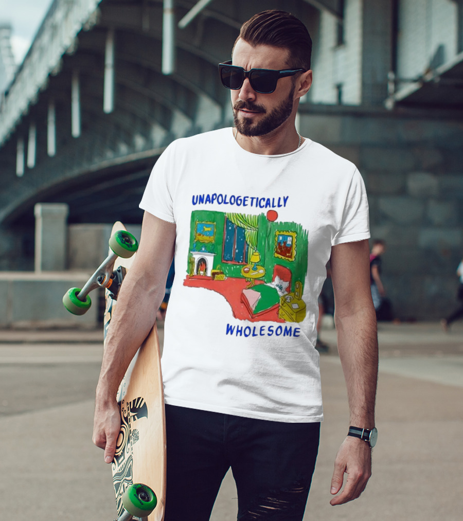 Unapologetically Wholesome Cozy Bedroom Scene T-Shirt
