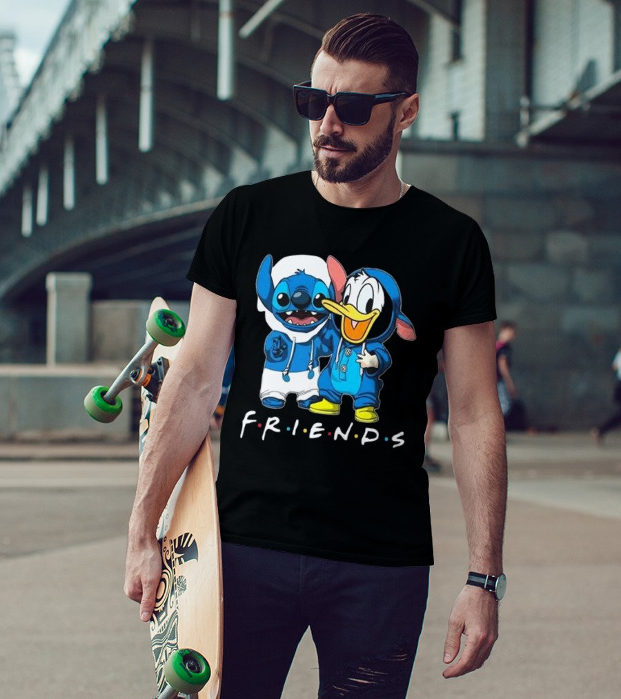 Friends Stitch And Donald Duck Disney Best Friends For Life T-Shirt
