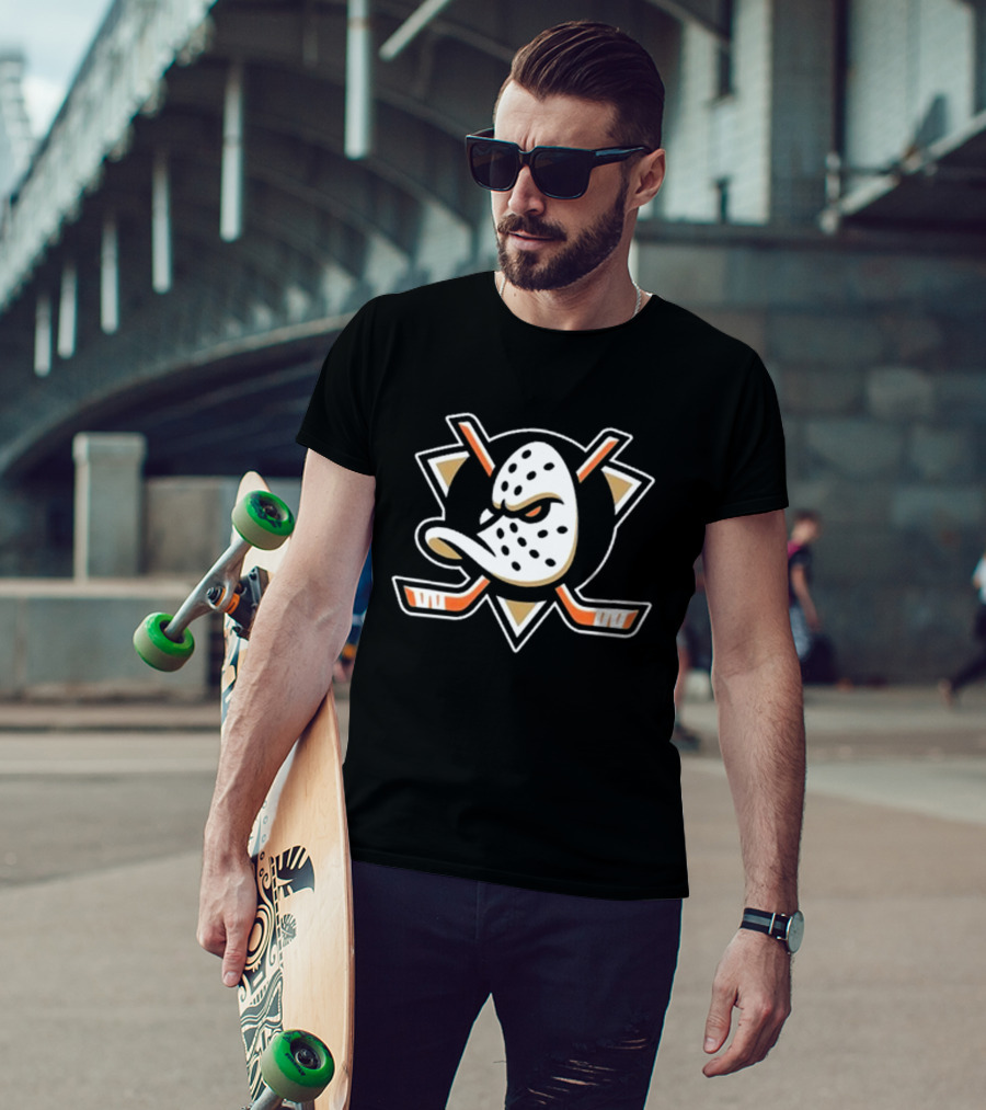 Anaheim Ducks Classic Hockey Mask Emblem Essential T-Shirt