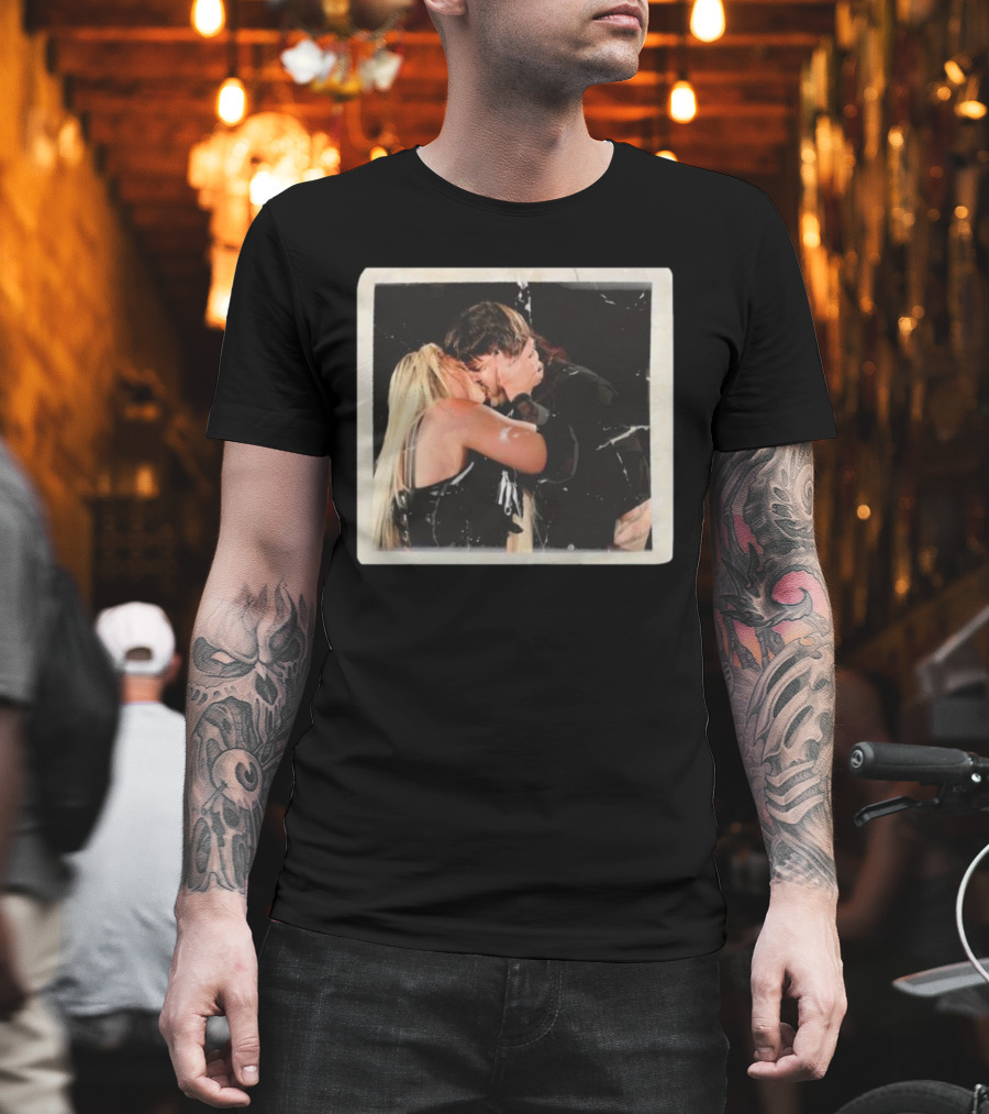 Liv Morgan Dominik Mysterio Candid Kiss Moment T-Shirt