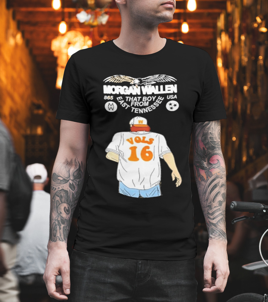 Morgan Wallen Vols 16 That Boy From East Tennessee USA 865 T-Shirt