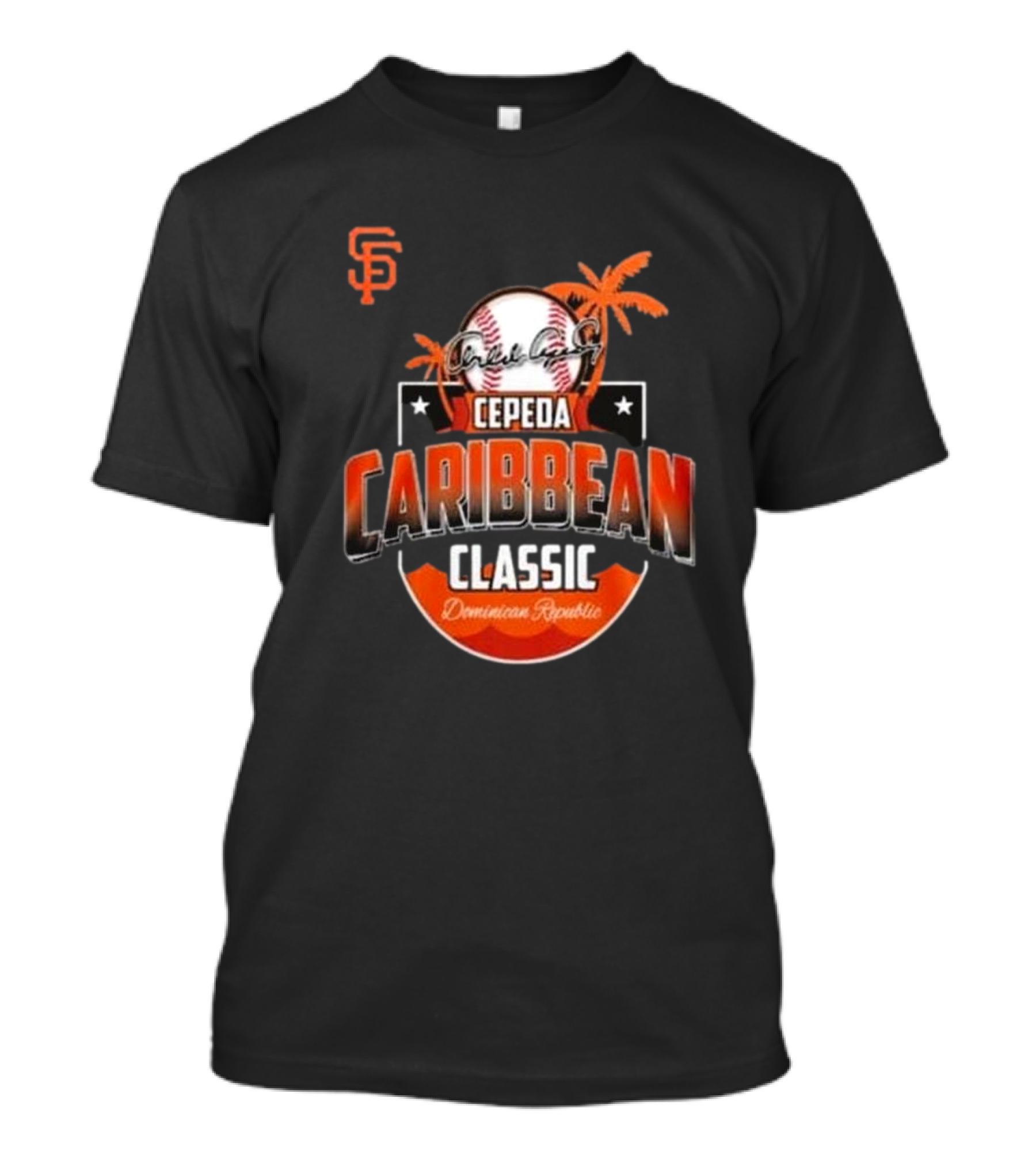 Cepeda Caribbean Classic Dominican Republic Giants Baseball T-Shirt