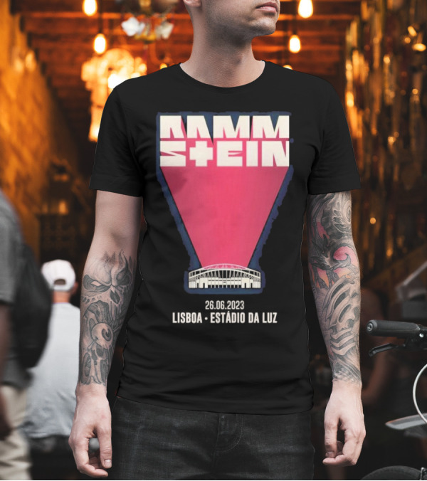 Rammstein 26.06.2023 Lisboa Estádio da Luz T-Shirt Rammstein 26.06.2023 Lisboa Estádio da Luz T-Shirt