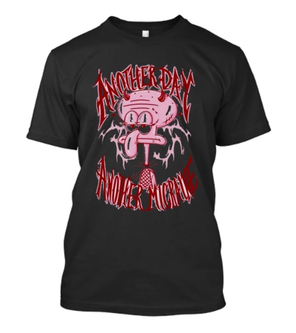 Lovecore Squidward Another Day Another Migraine Devil Horns Aesthetic T-Shirt