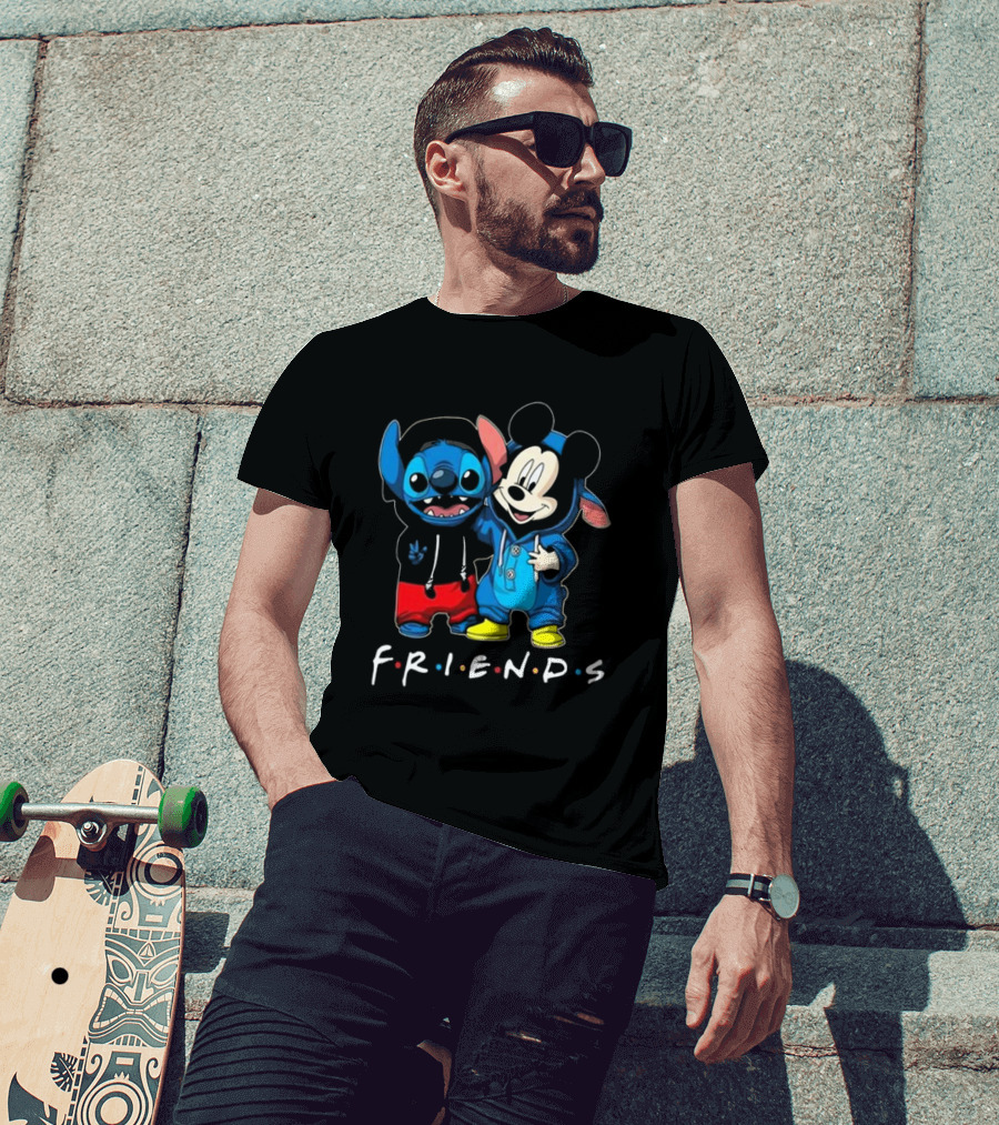 Stitch And Mickey Mouse Disney Friends Best Friends For Life T-Shirt