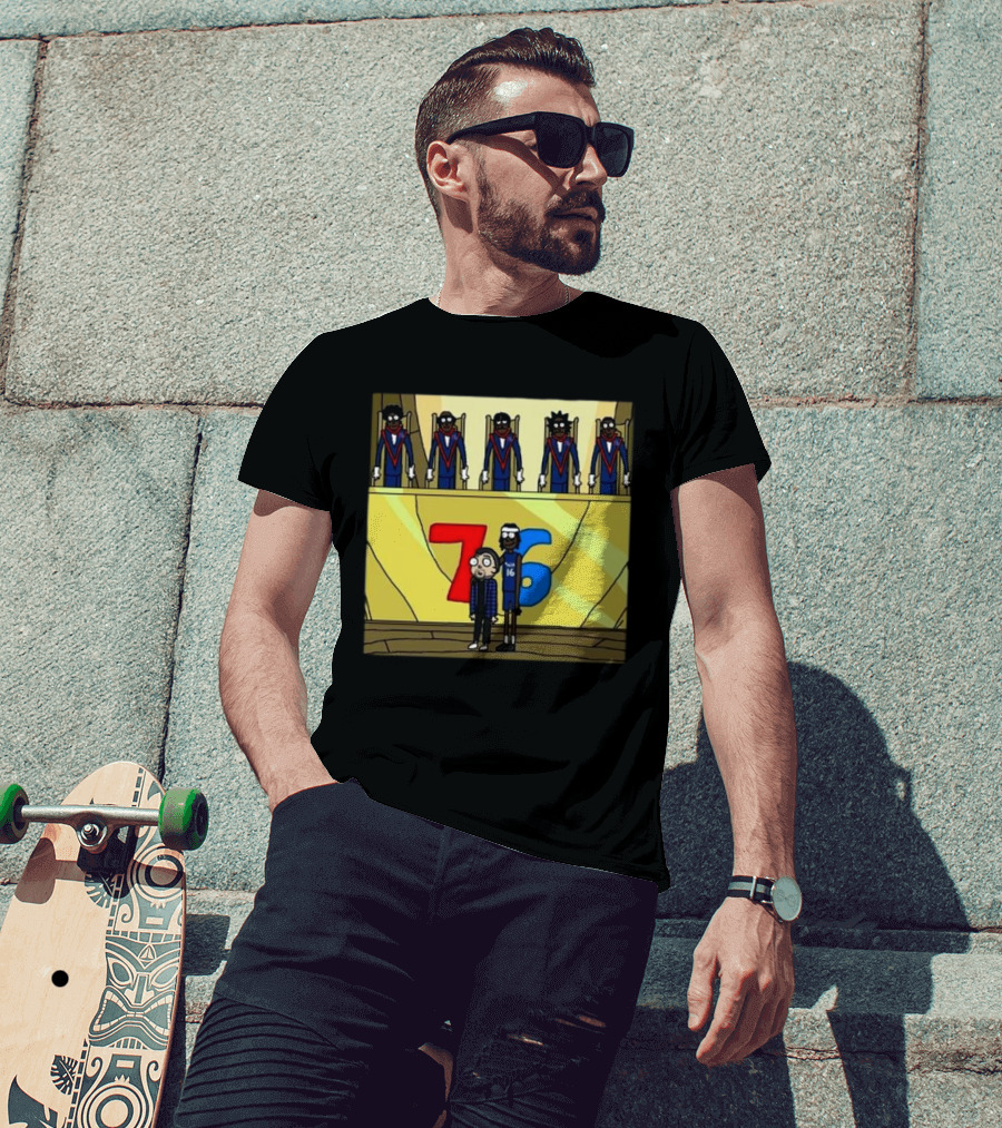 Council Of Rickys And Daryl Morty Sixers 76 T-Shirt