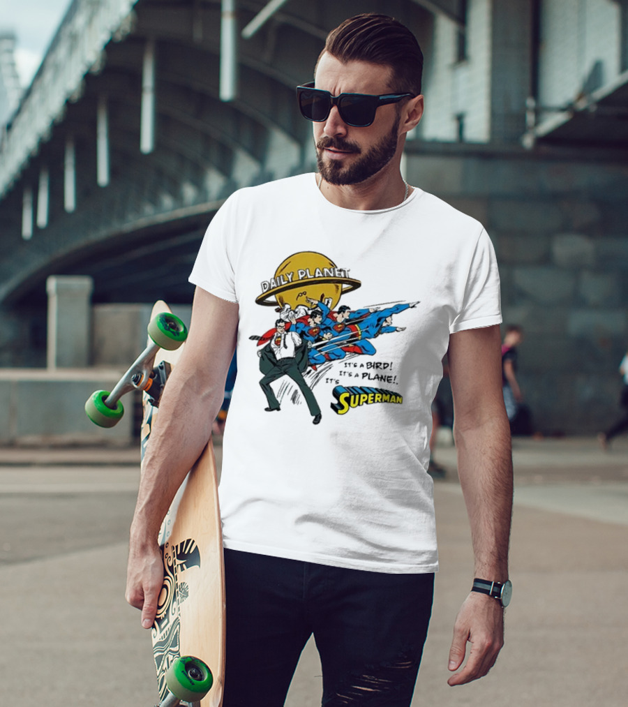 Daily Planet Superman It's A Bird It's A Plane It's Superman T-Shirt