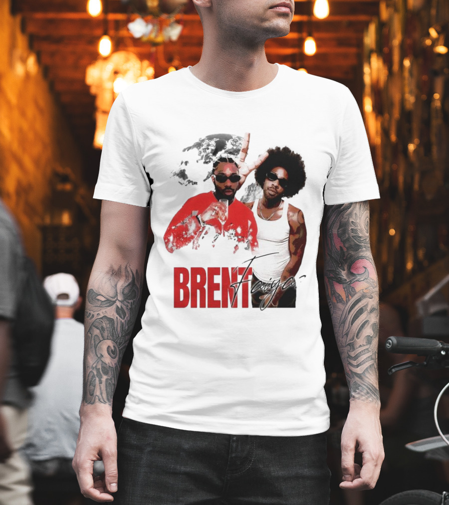 Brent Faiyaz Red Jacket and Tank Top T-Shirt