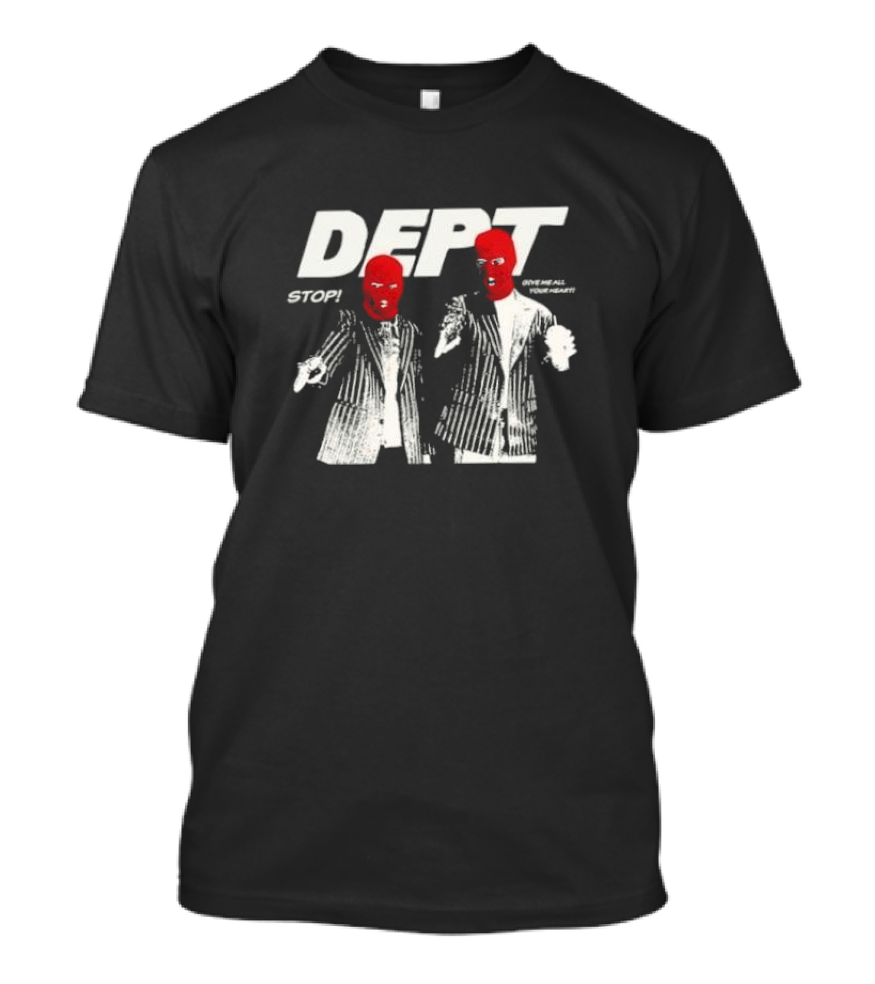Dept Stop Give Me All Your Heart Red Mask Duo T-Shirt