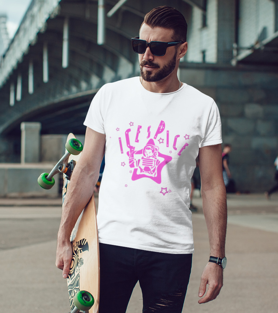Ice Spice Astronaut With Stars Billionaire Boys Club T-Shirt