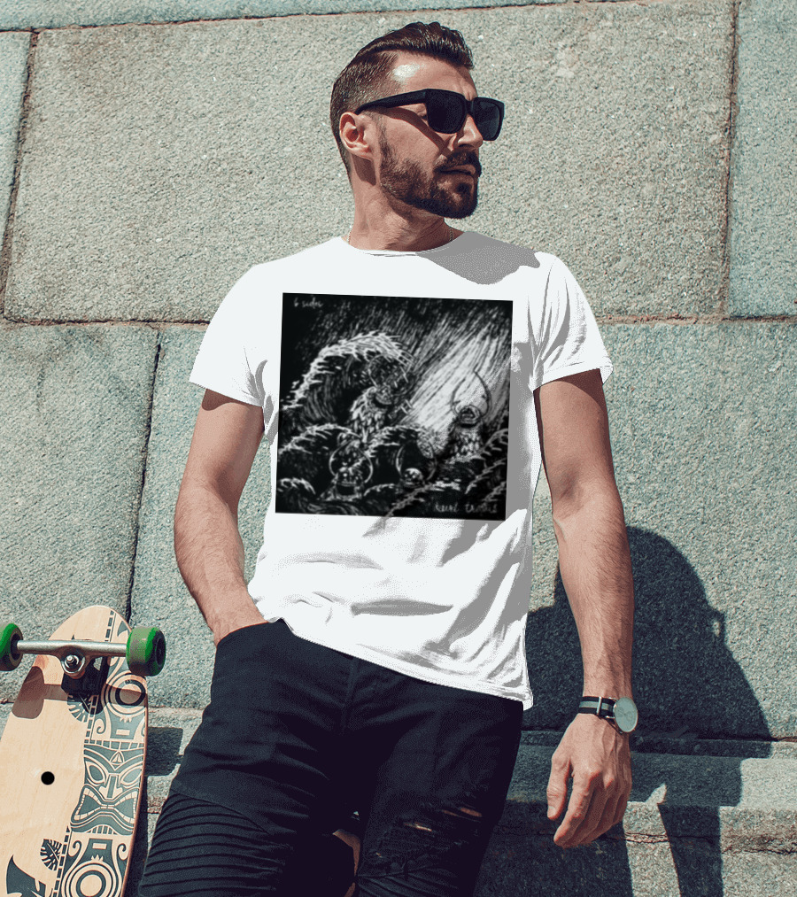 Kurt Travis B Sides Ocean Wave Creatures T-Shirt