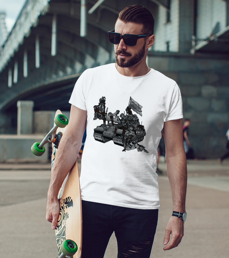God God's Battalion Cloud White Ebony Battalion Tank T-Shirt