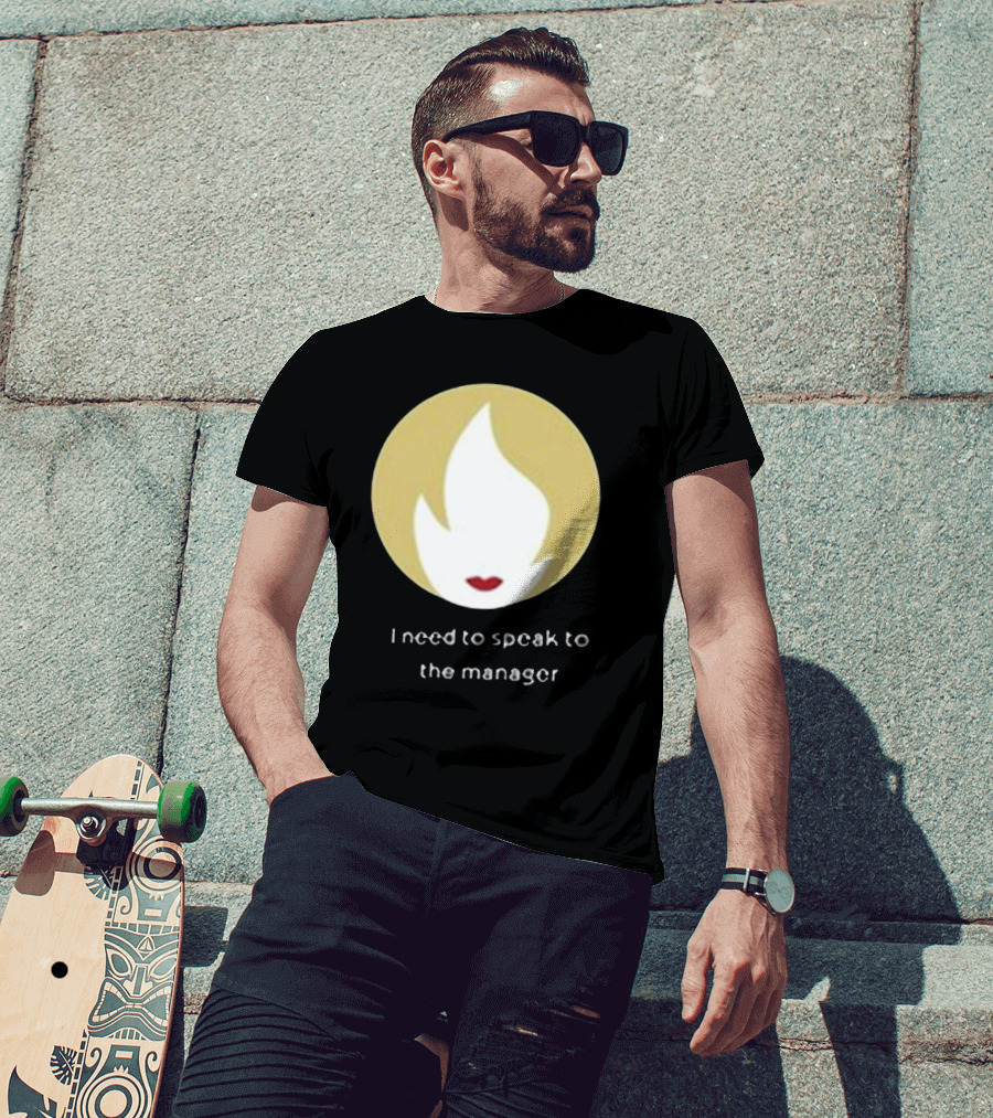 I Need To Speak To The Manager Blonde Hair Red Lips T-Shirt