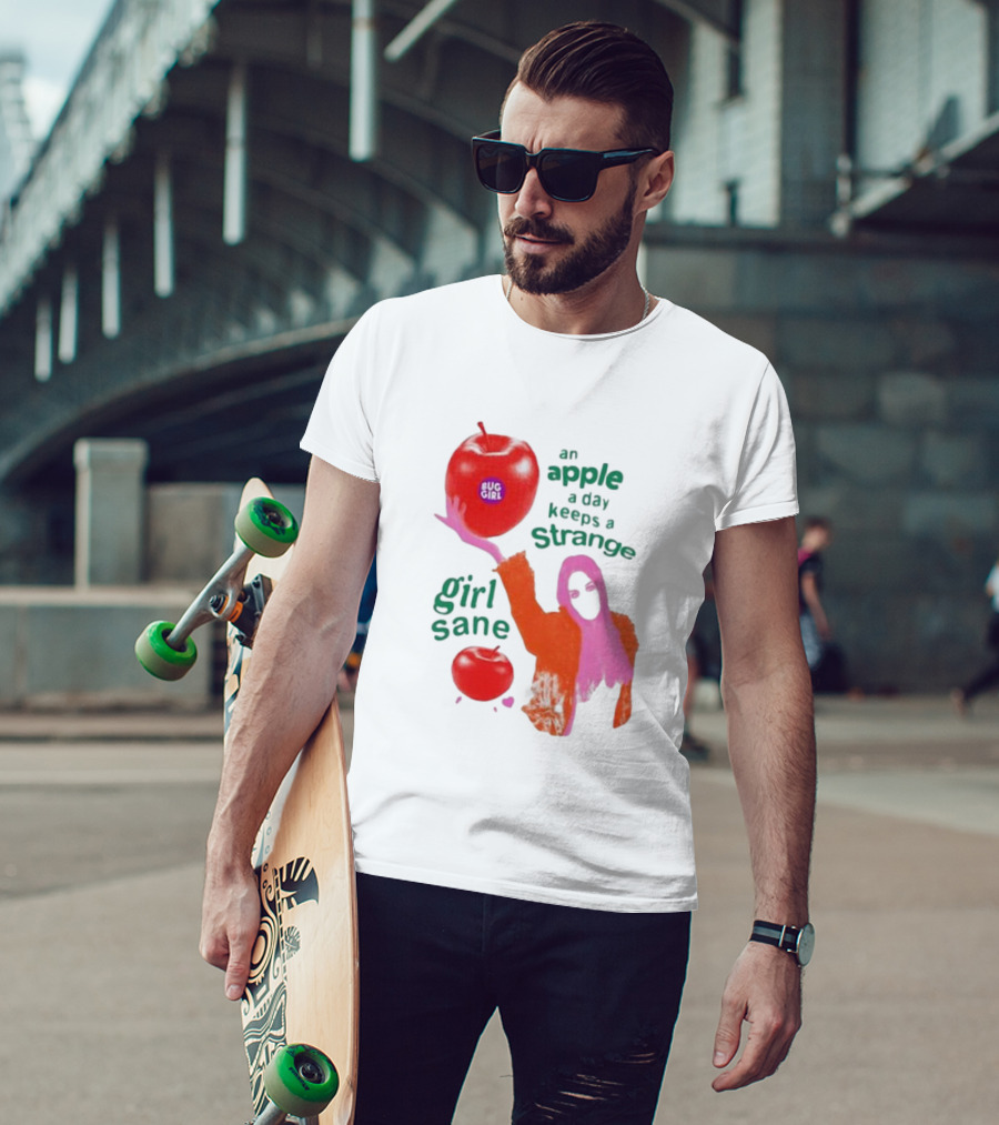 An Apple A Day Keeps A Strange Girl Sane Bug Girl T-Shirt