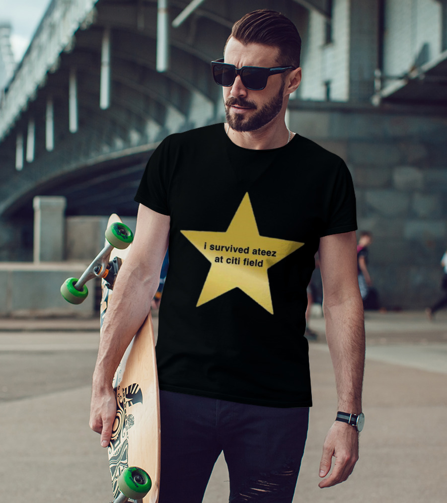 I Survived Ateez At Citi Field Star Fan Experience Event T-Shirt