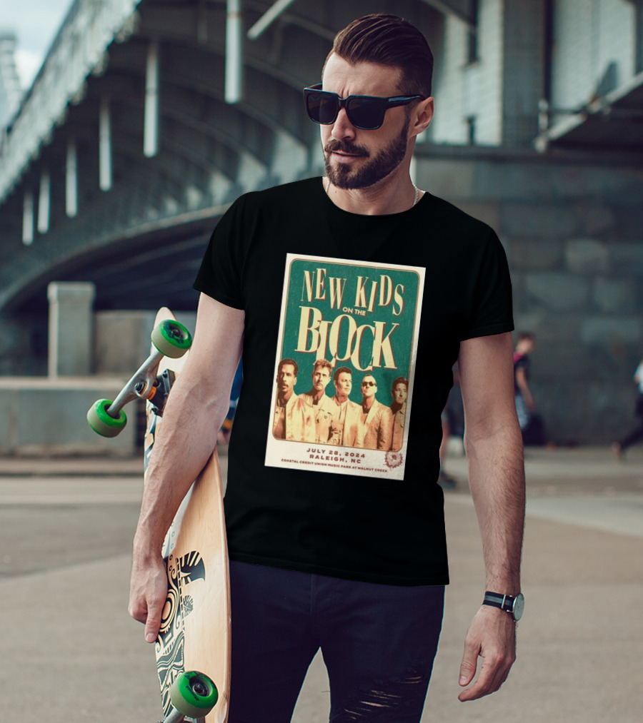 New Kids On The Block Coastal Credit Union Music Park Raleigh NC July 28 T-Shirt