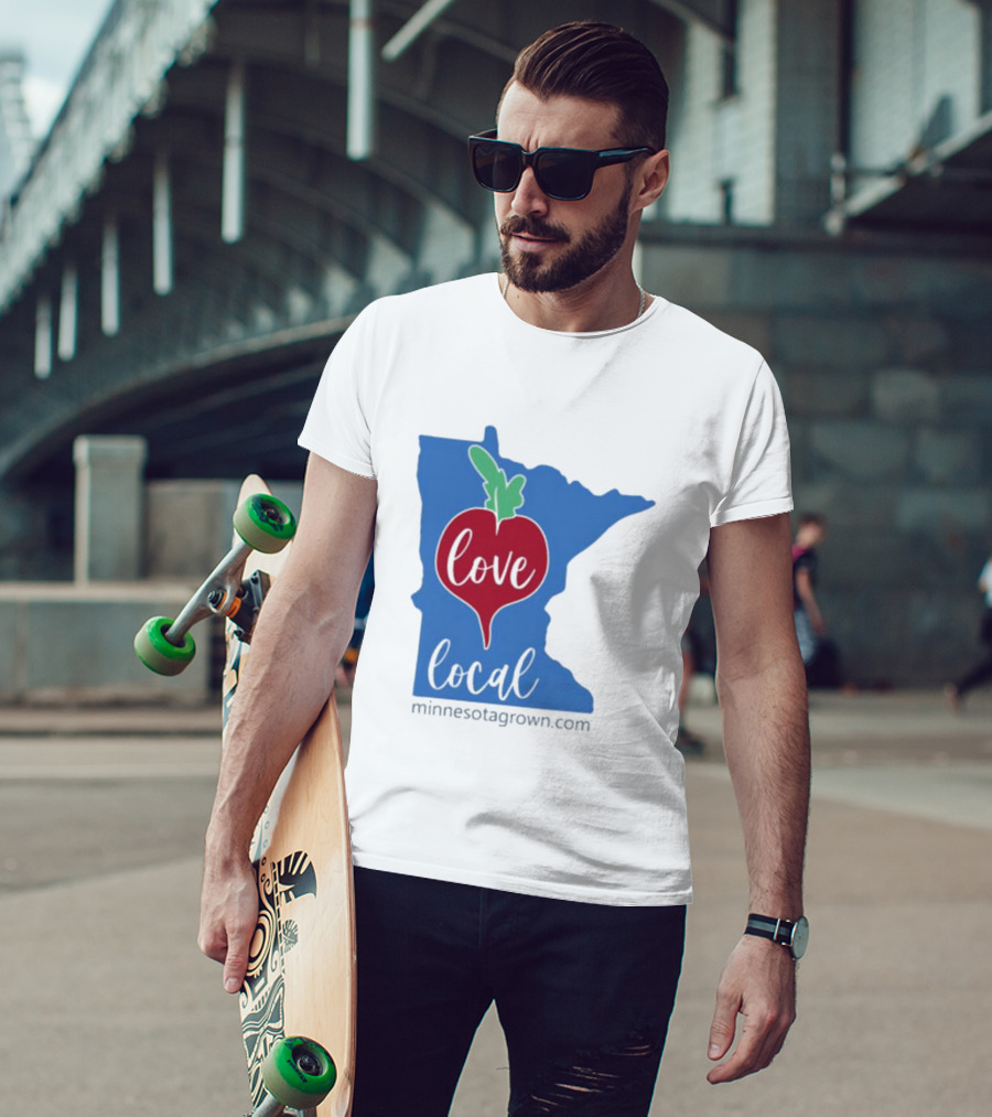 Love Local Minnesota Beetroot Minnesotagrown.com T-Shirt