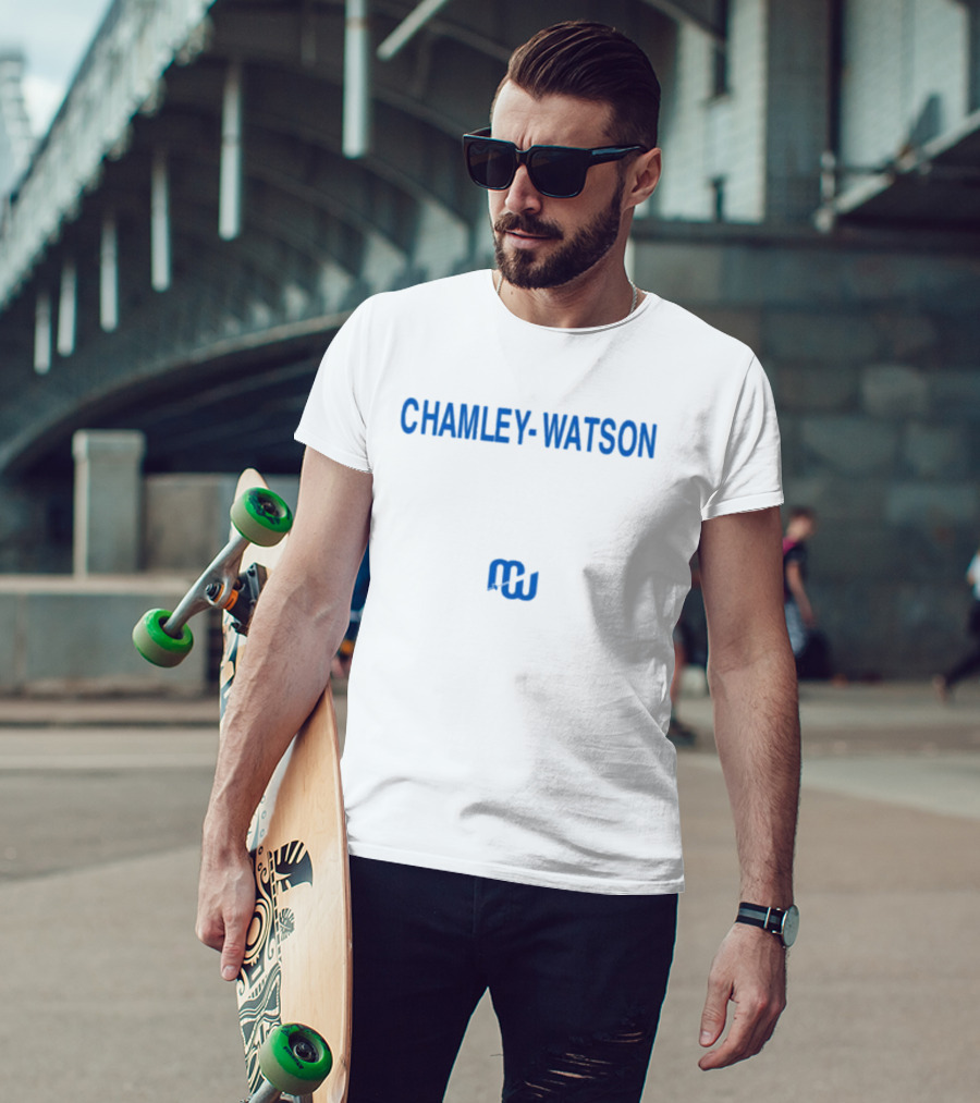 Lewis Chamley-Watson Blue Text T-Shirt