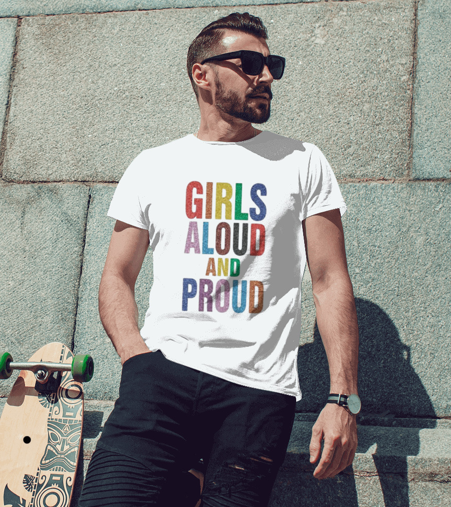 Girls Aloud And Proud Rainbow Pride T-Shirt