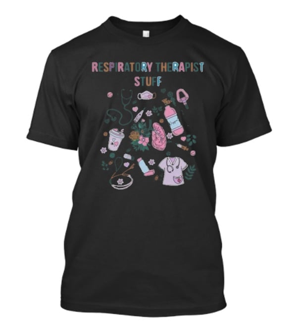 Respiratory Therapist Respiratory Therapy Stethoscope Mask Inhaler Lungs Stethoscope Coffee Cup Essentials T-Shirt