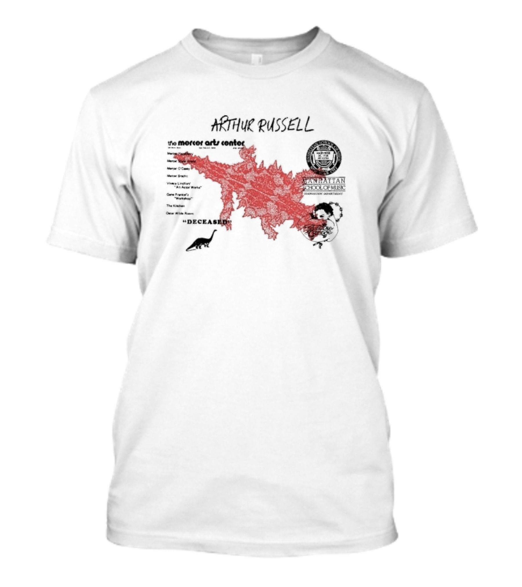 Arthur Russell The Mercer Arts Center Deceased Manhattan School Of Music T-Shirt