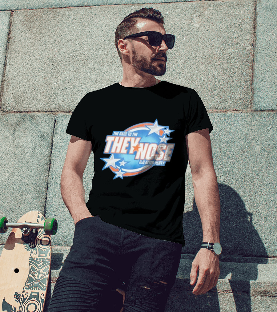 The Race To The They Nose Cji After Party Stars And Swirls T-Shirt