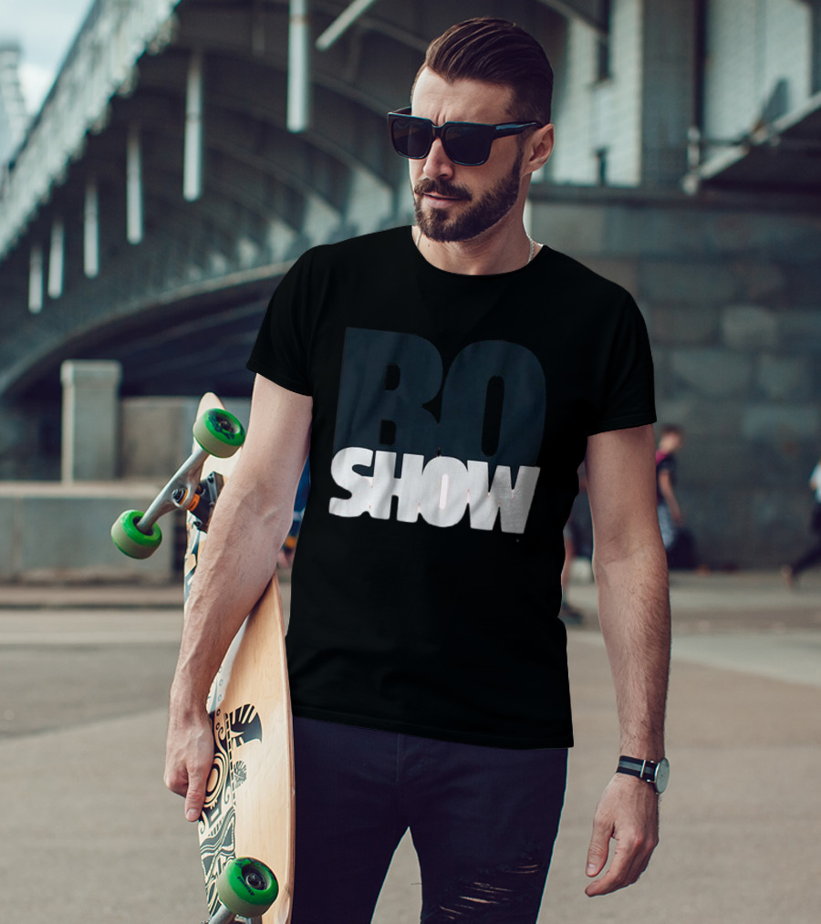 Bo Nix The Bo Show Dark Bold Minimalist Text T-Shirt