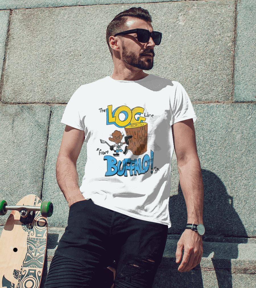 The Log Line From Buffalo Joe Lodico Buffalo Bills T-Shirt