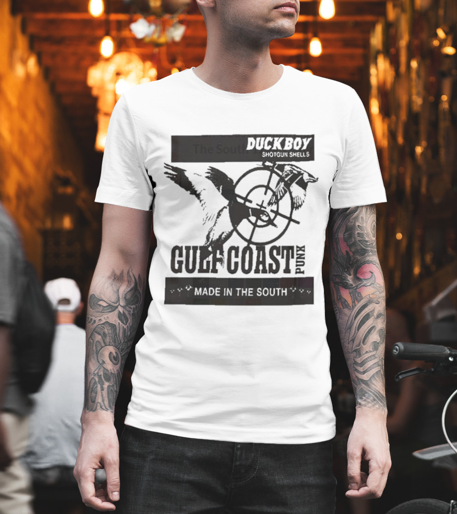 Duckboy Shotgun Shells Gulf Coast Punk Made In The South 12ga T-Shirt