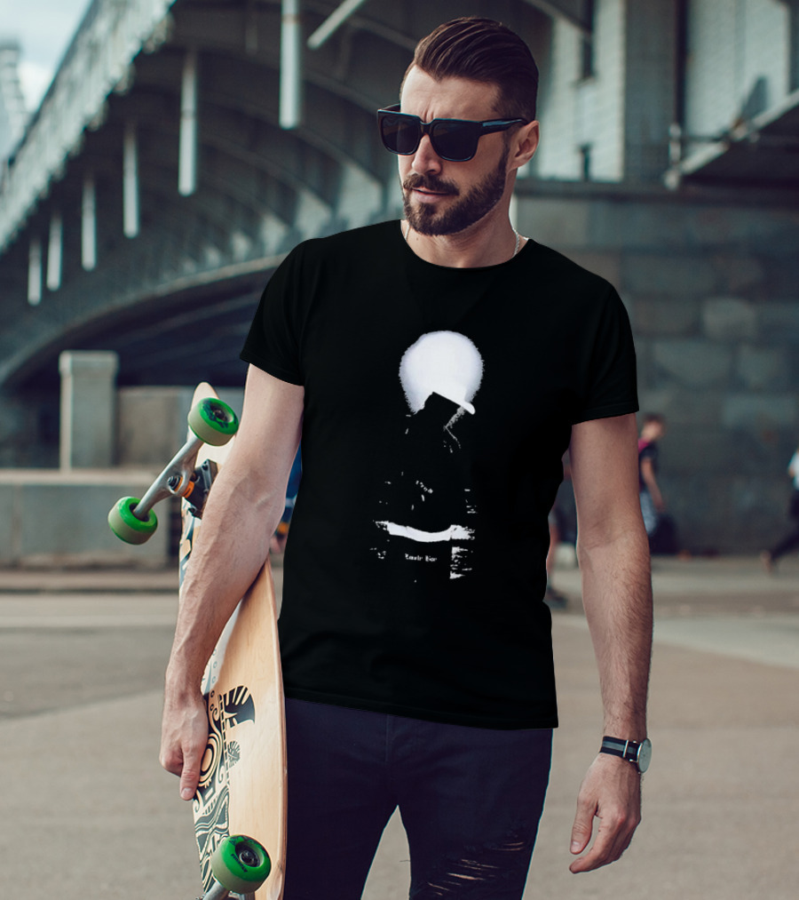 Lonely Boy Paradise Black Enigmatic Silhouette Hat Contrast T-Shirt