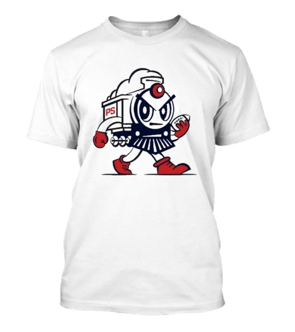 Josh Pate Mascot PS Train Football Character T-Shirt
