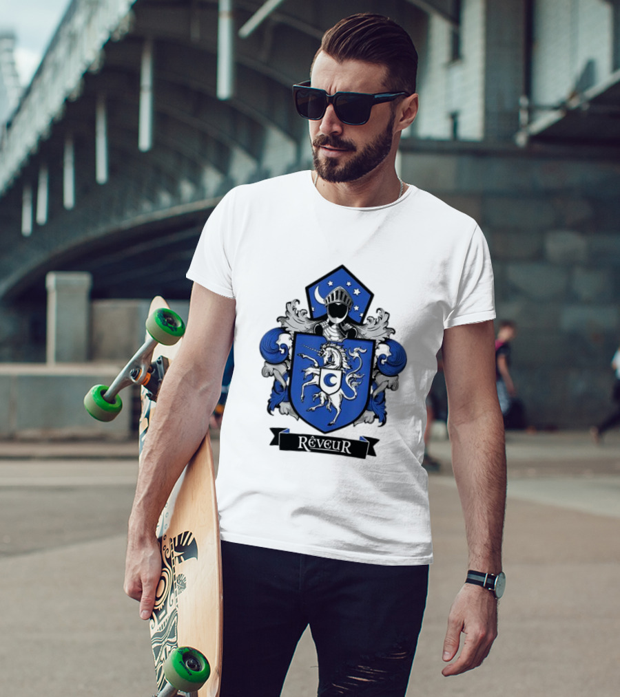 Rêveur House Of Dreamers RCA Givers School Spirit Unicorn Coat Of Arms T-Shirt