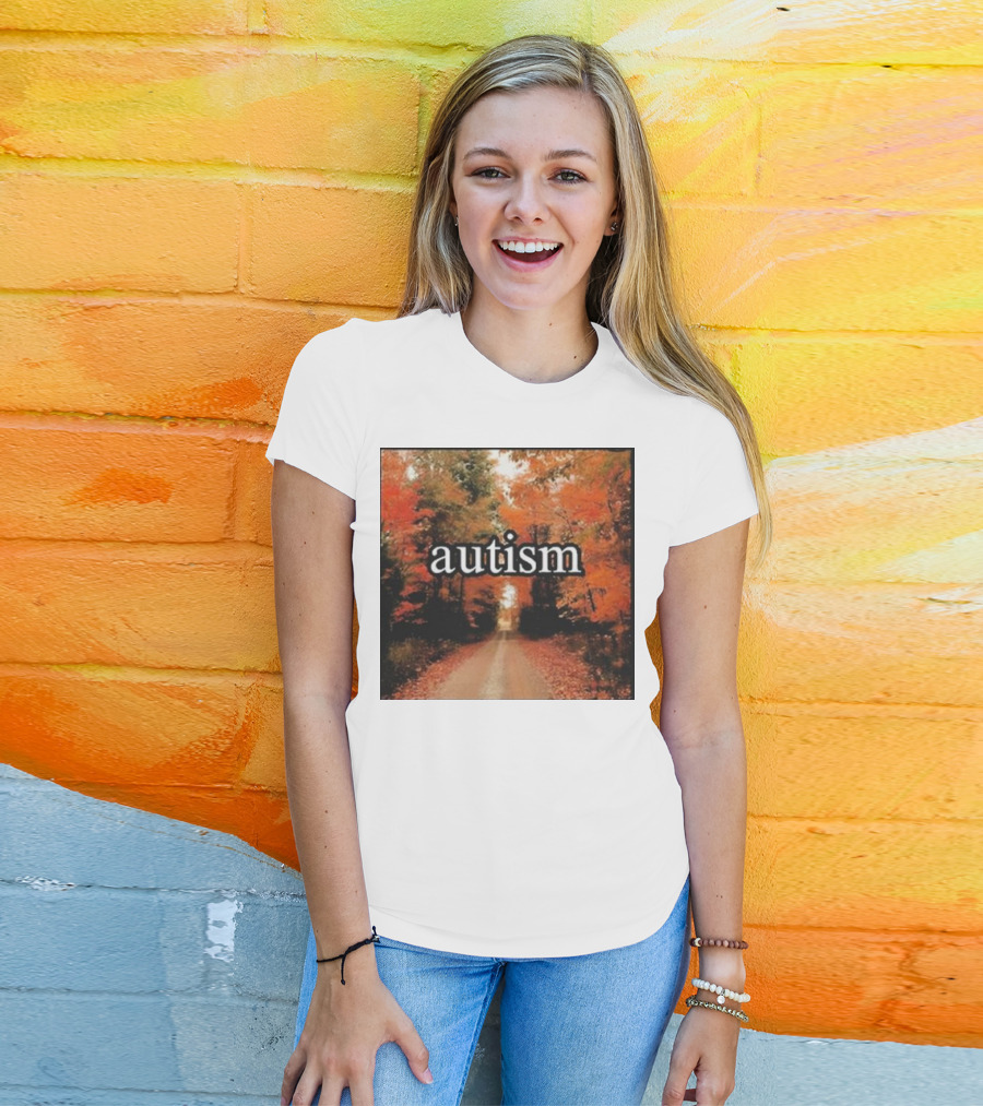 Autism In An Autumn Forest Pathway T-Shirt