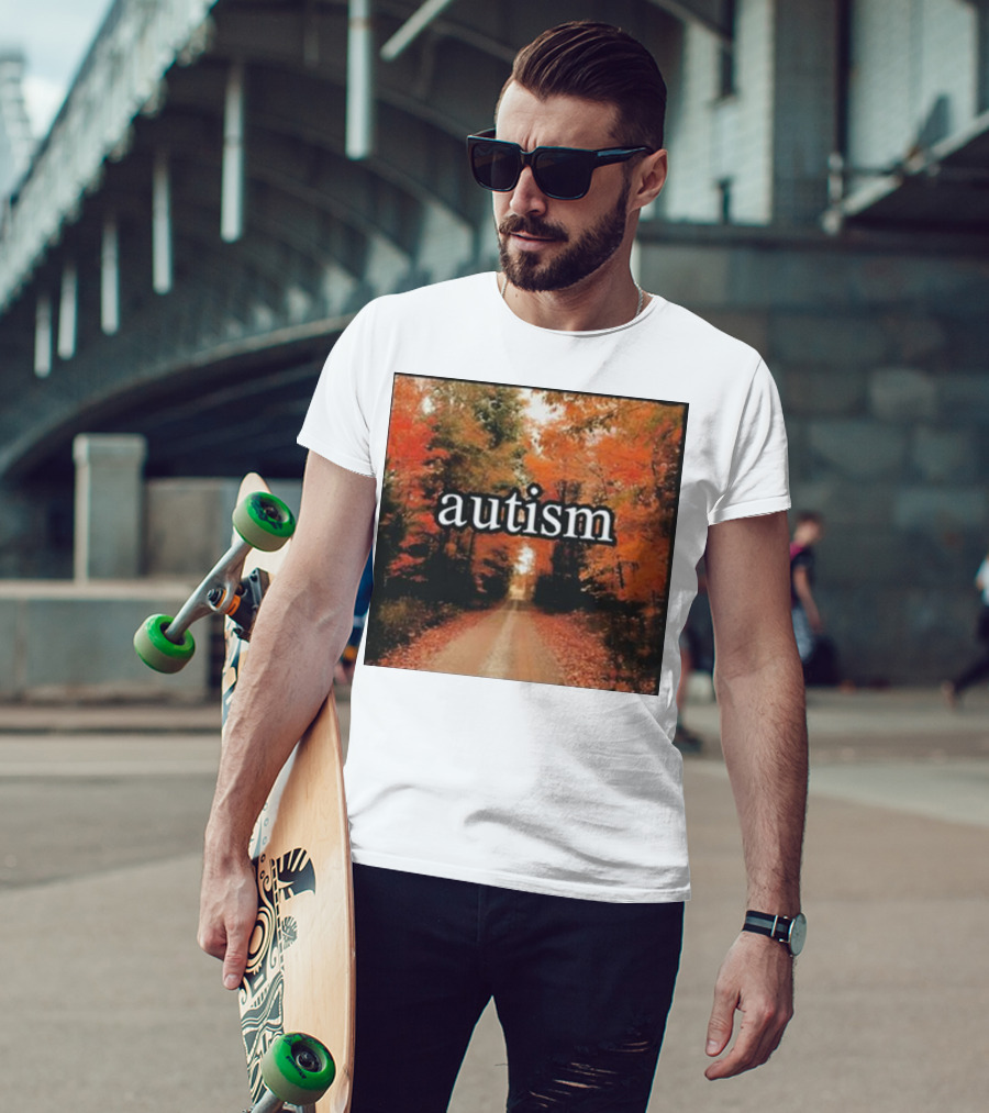 Autism In An Autumn Forest Pathway T-Shirt