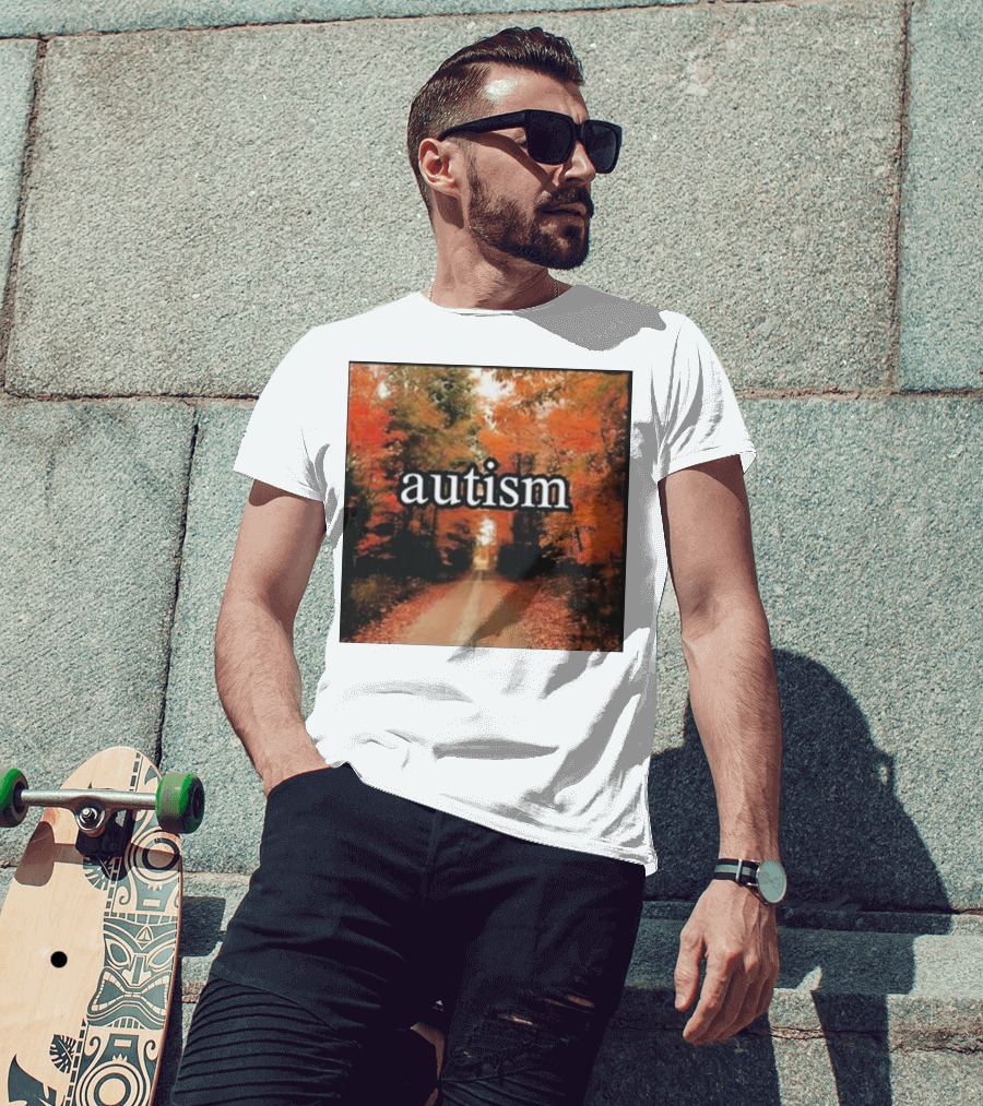 Autism In An Autumn Forest Pathway T-Shirt