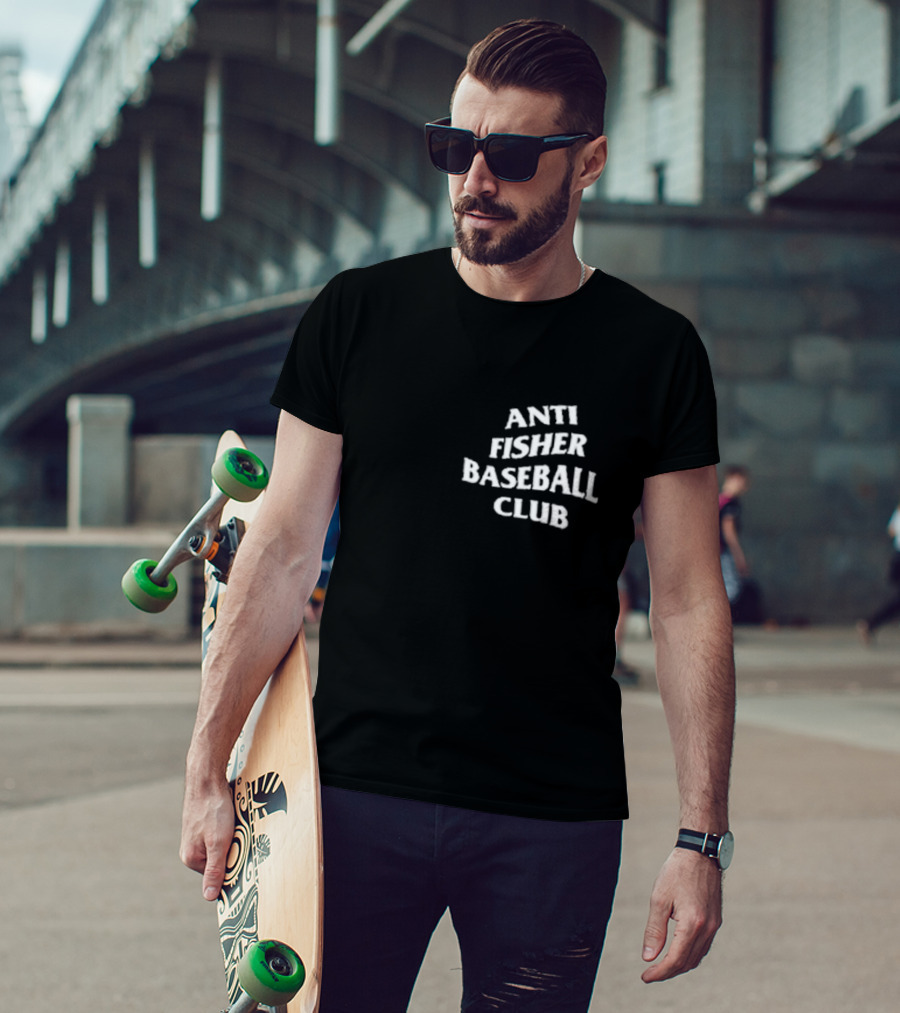 Anti Fisher Baseball Club Aesthetic Trend T-Shirt
