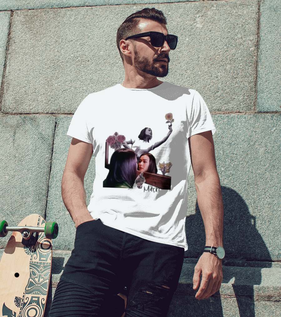Mitski Collage With Flowers And Reflective T-Shirt