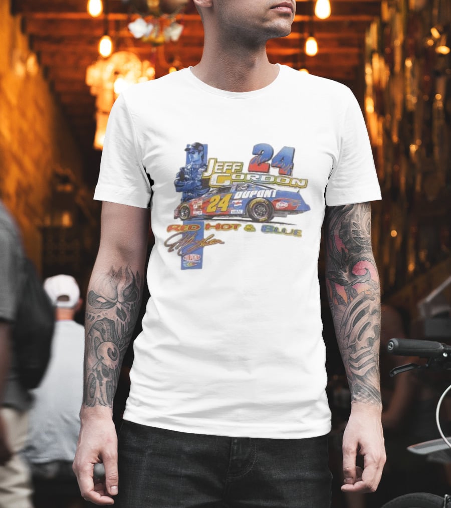 Jeff Gordon 24 Dupont Red Hot And Blue Racing 2003 T-Shirt