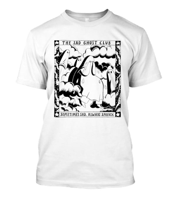 The Sad Ghost Club Clouds Sometimes Sad Always Spooky T-Shirt