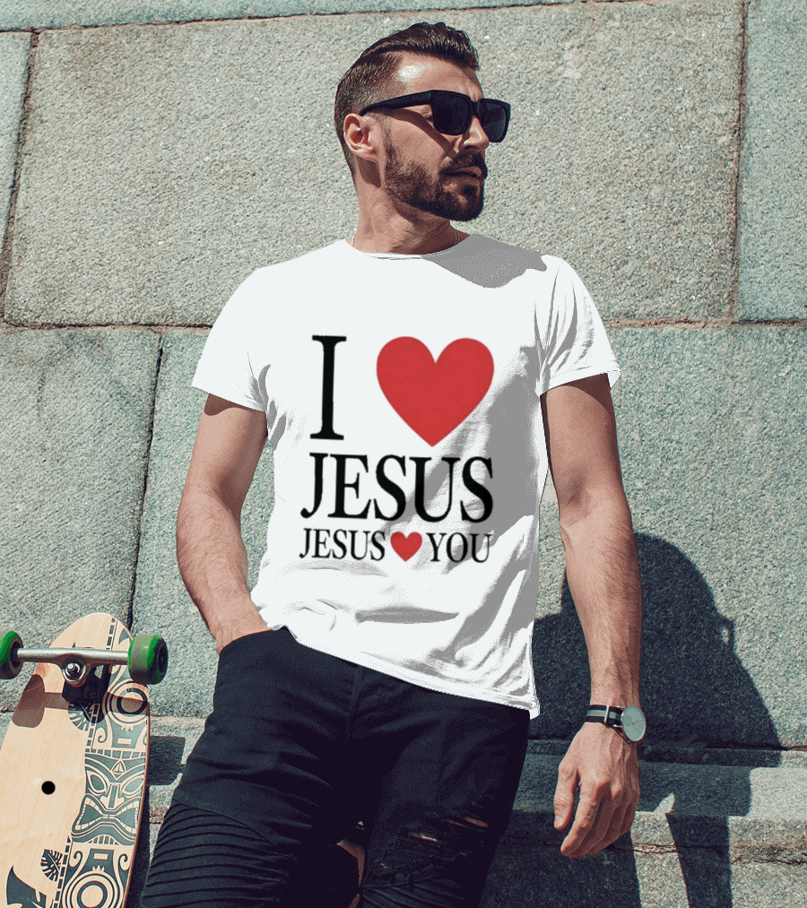 Bryce Crawford I Heart Jesus Jesus Loves You T-Shirt
