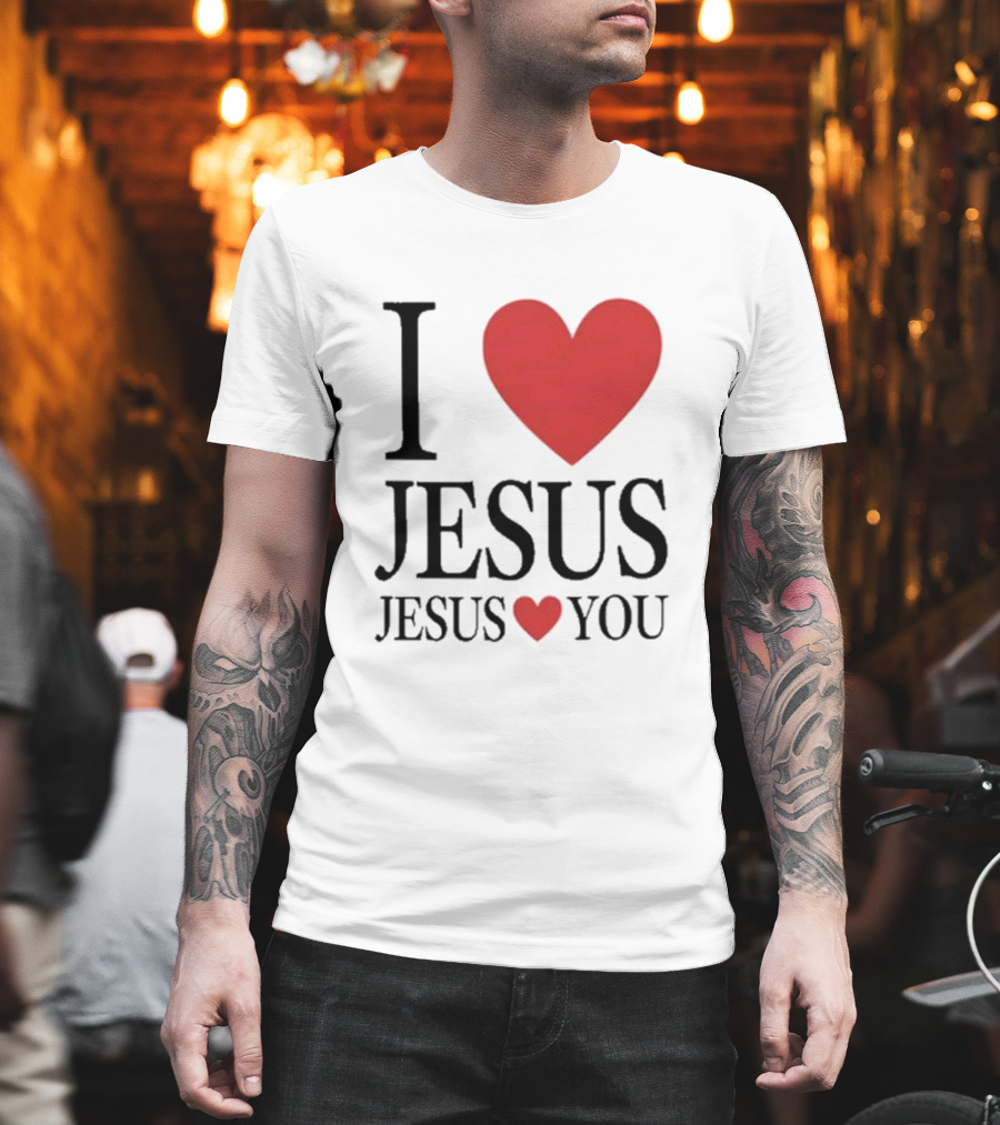 Bryce Crawford I Heart Jesus Jesus Loves You T-Shirt