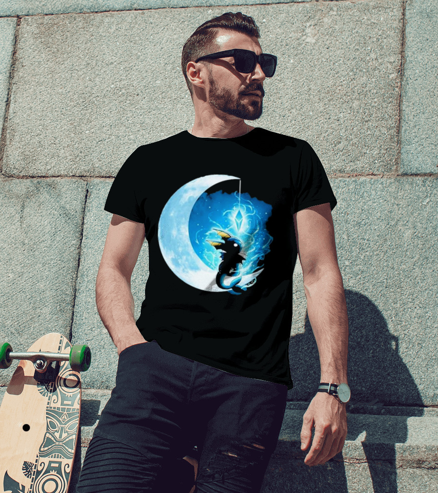 Water Stone Moon Dragon Vallina84 T-Shirt