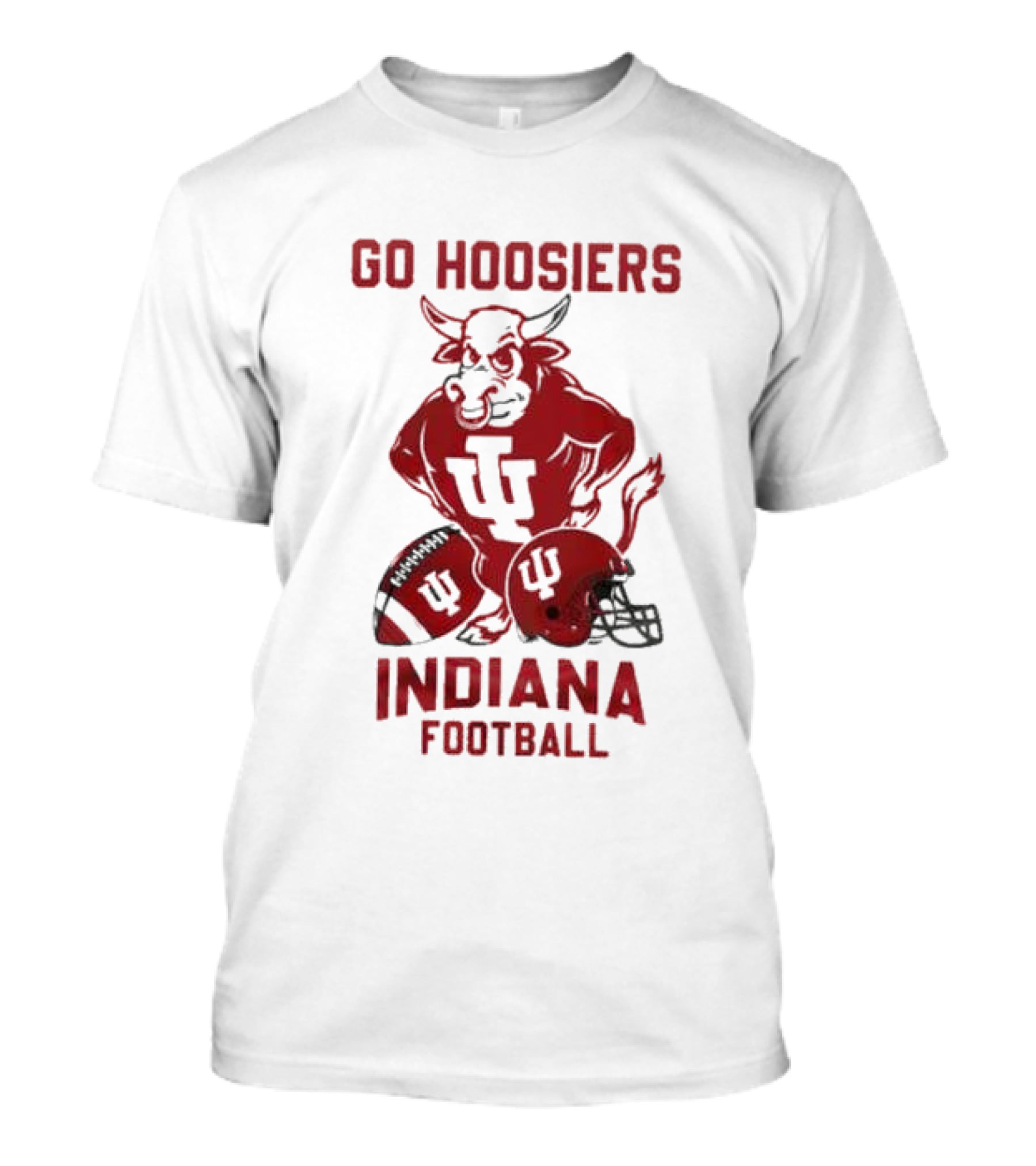 Go Hoosiers Indiana Football IU Bull And Helmet T-Shirt