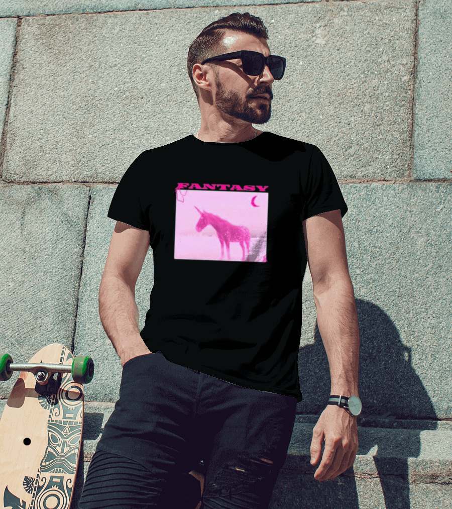 Fantasy Pink Unicorn Indigo De Souza T-Shirt